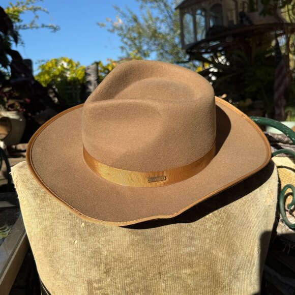 Gigi Pip Monroe Rancher Fedora Hat Brown main image 6
